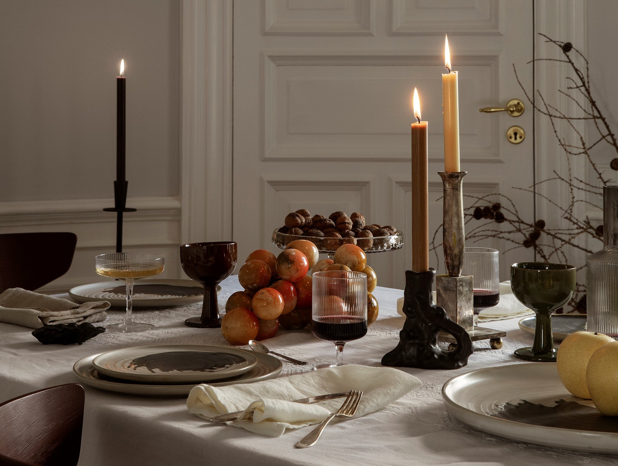 Gedeckte Weihnachtstafel