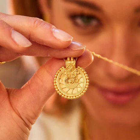 SATYA - Kette "NG188-L36-B" Gold Mandala