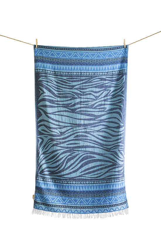 Aelia Anna - Strandtuch Milos L. Blue & N. Blue & P. Blue