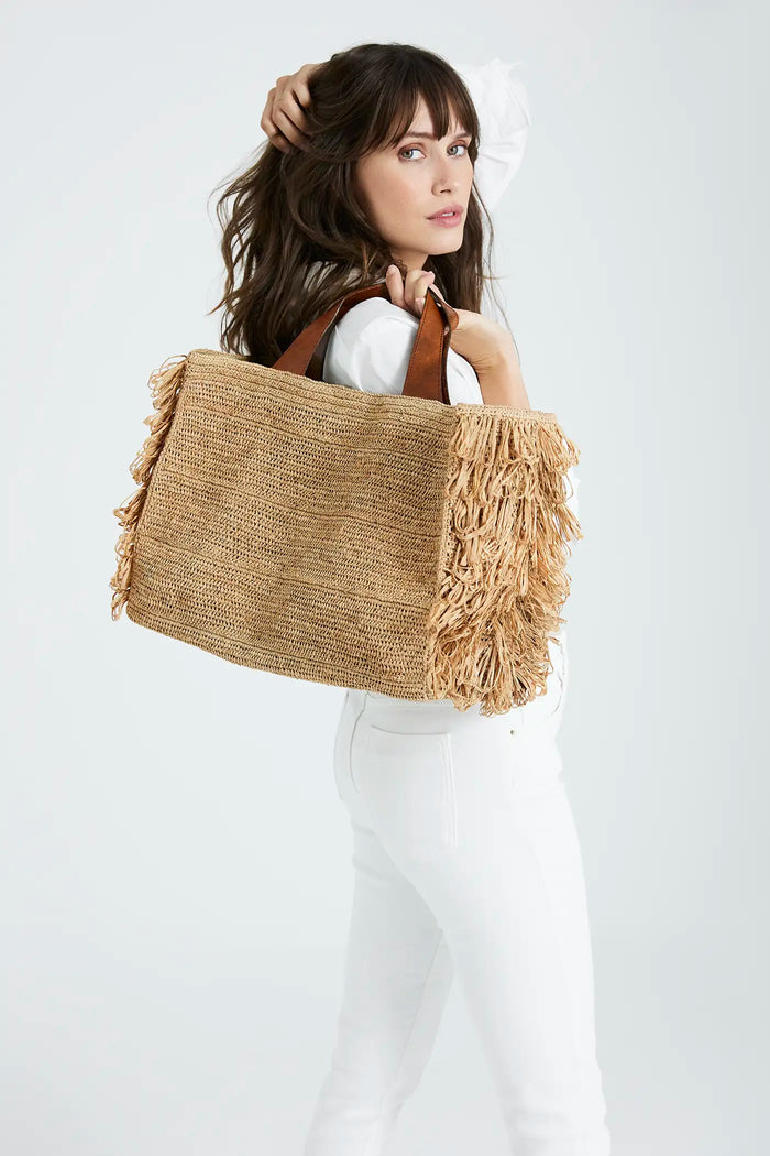 IBELIV - Raffia Tasche "Onja" Tea