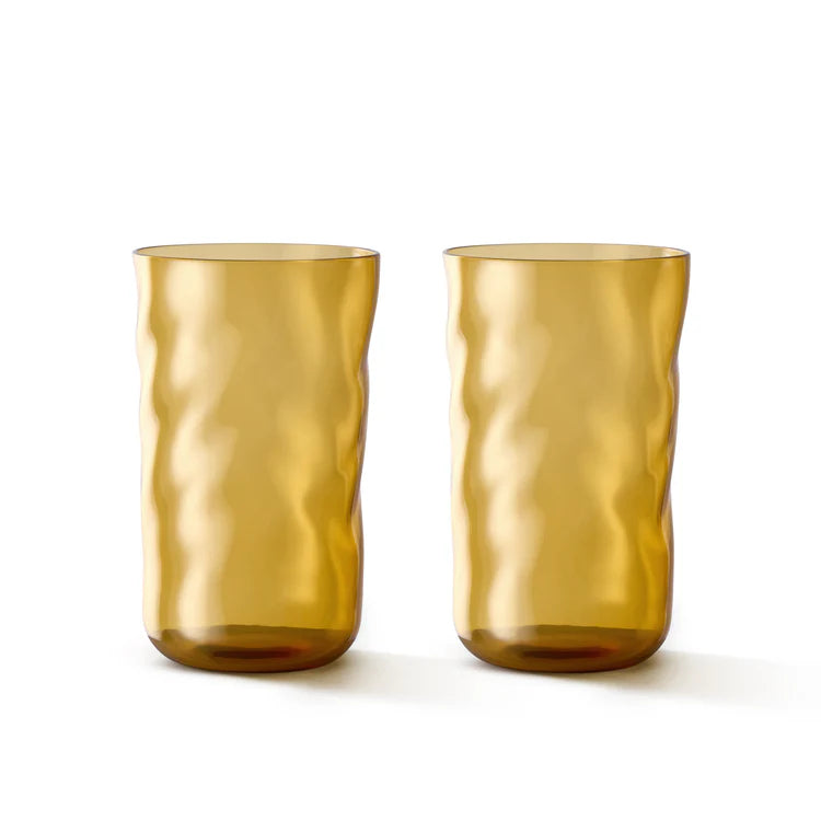 Paveau - Swirl Longdrink Glasses, Set of 2, Dune