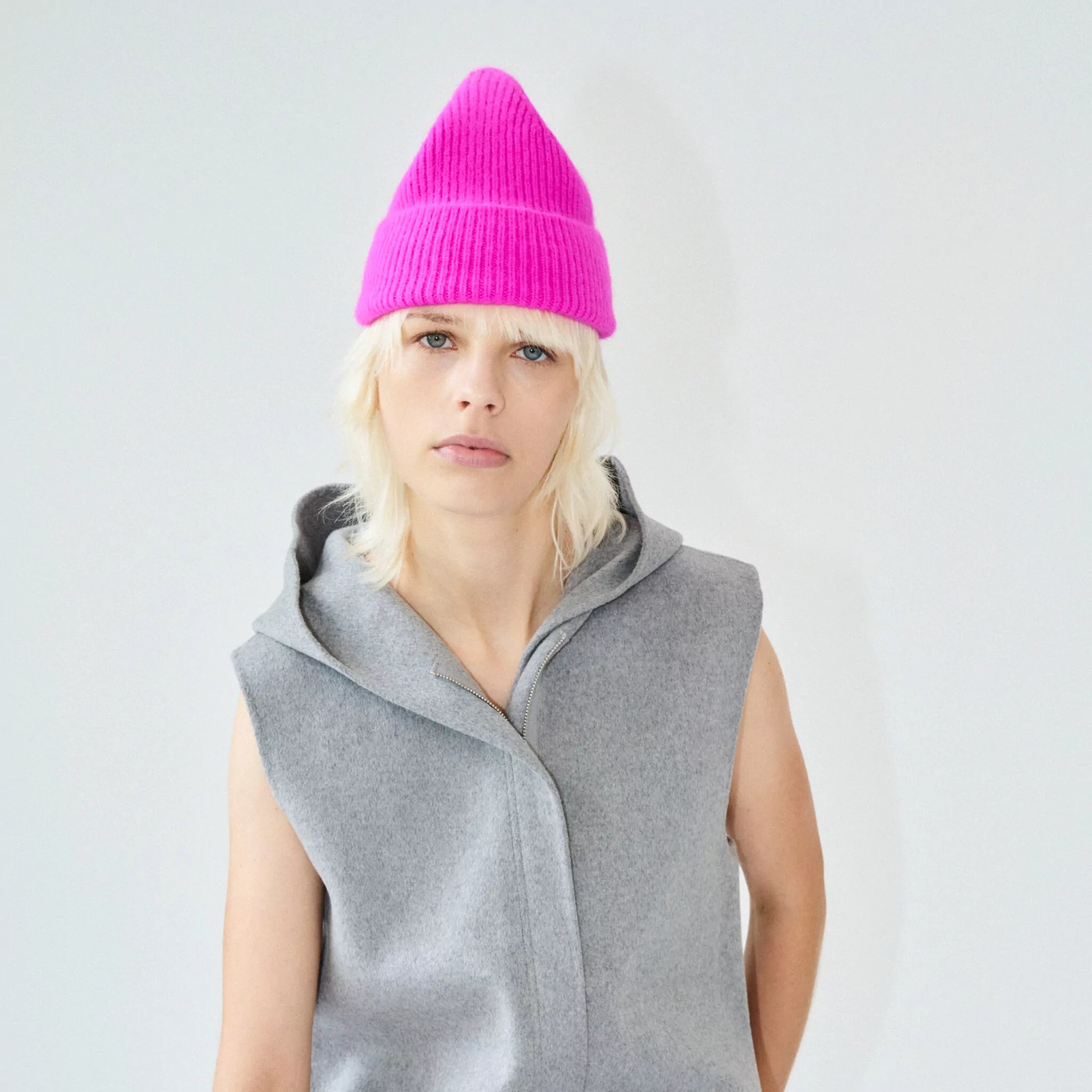 LE BONNET - Strickmütze "Beanie Poppy Pink"