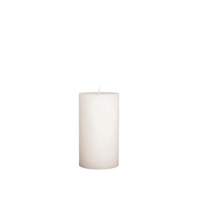 BROSTE COPENHAGEN - Stumpenkerze "Rustik" Pure White H18