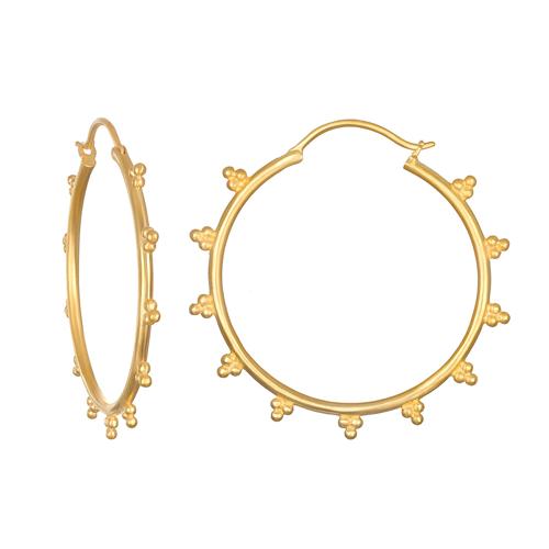SATYA - Ohrring Limitless Light Gold Hoop, vergoldet