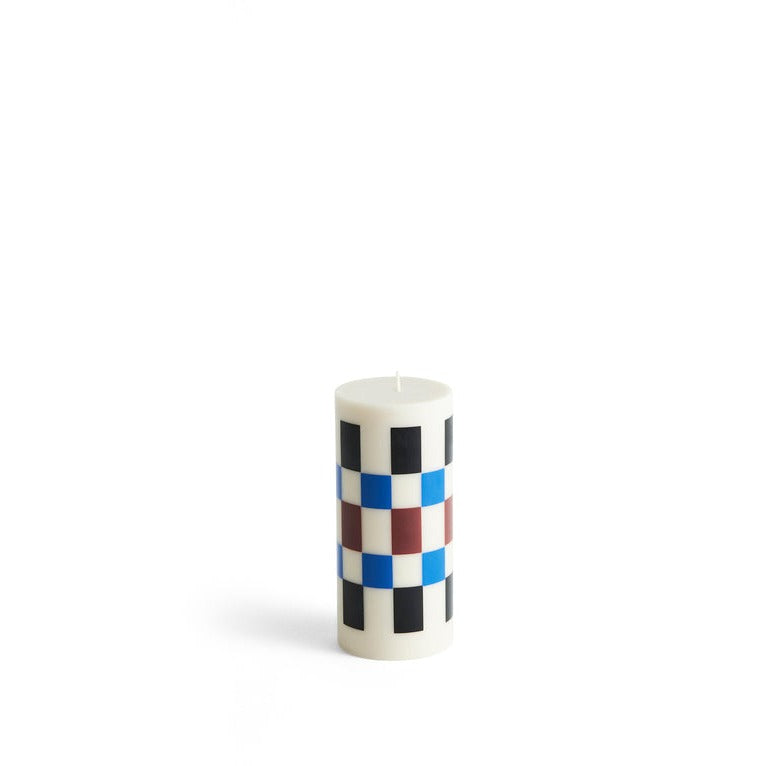 HAY - Kerze "Column" S Off White/ Brown/ Black/ Blue