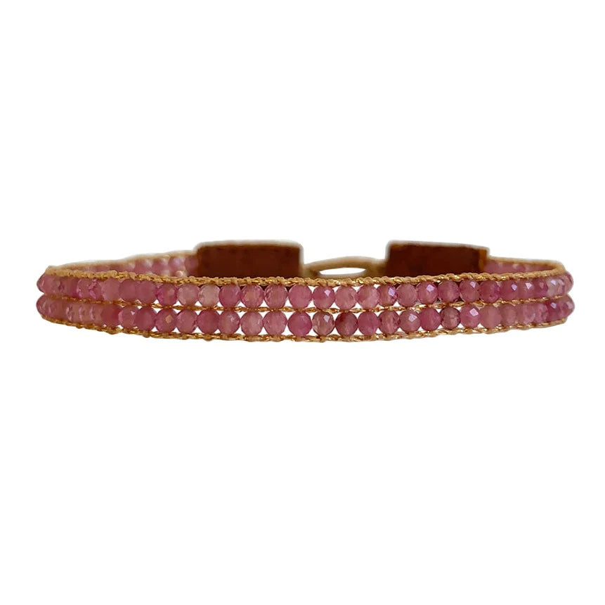 IBU JEWELS - Damen Armband "Cap Lise" AL06 Pink Tourmalin