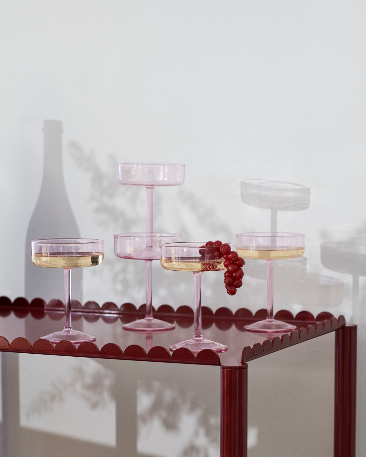 HAY - Champagnerglas "Tint" 2er Set Pink