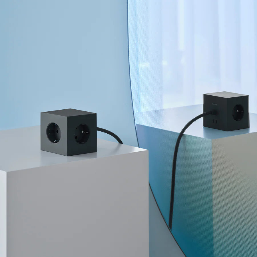 AVOLT - Steckdosenleiste "Square 1" USBC Black