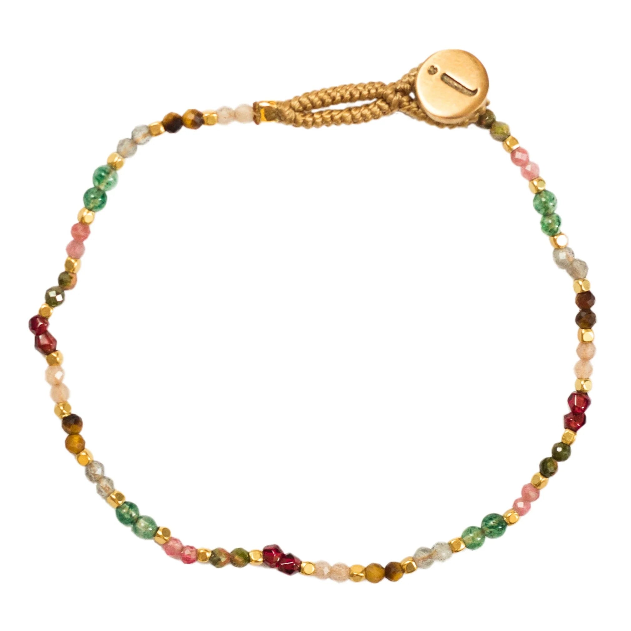 IBU JEWELS - Damen Armband "Lulu Stone Dot" DU08 Multi