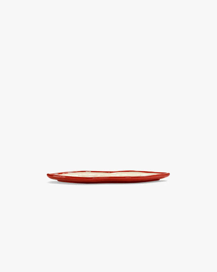 SERAX - SERVING DISH L RED WHITE B8924006