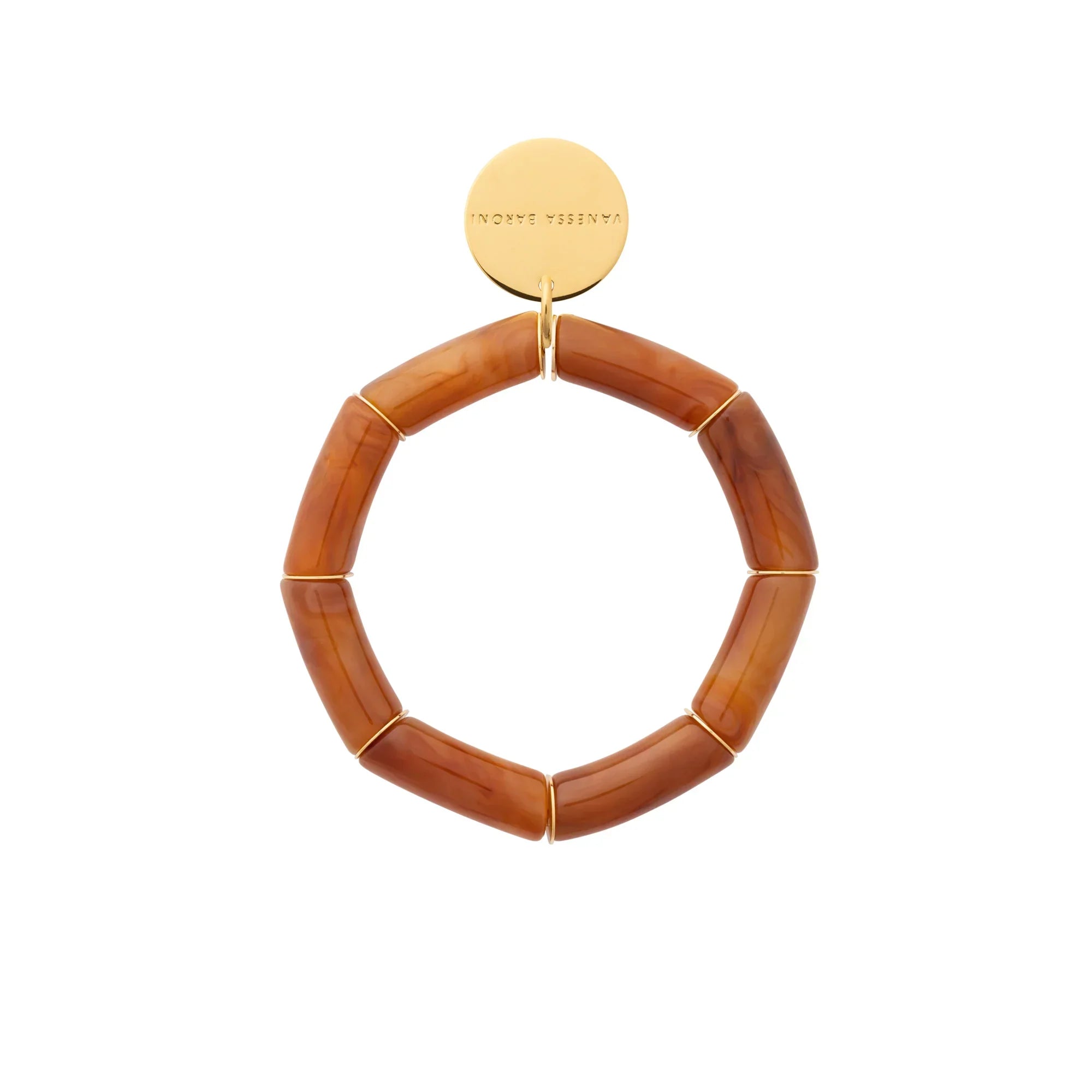 Vanessa Baroni - Flex Bracelet, VB2505COM, Cognac marble
