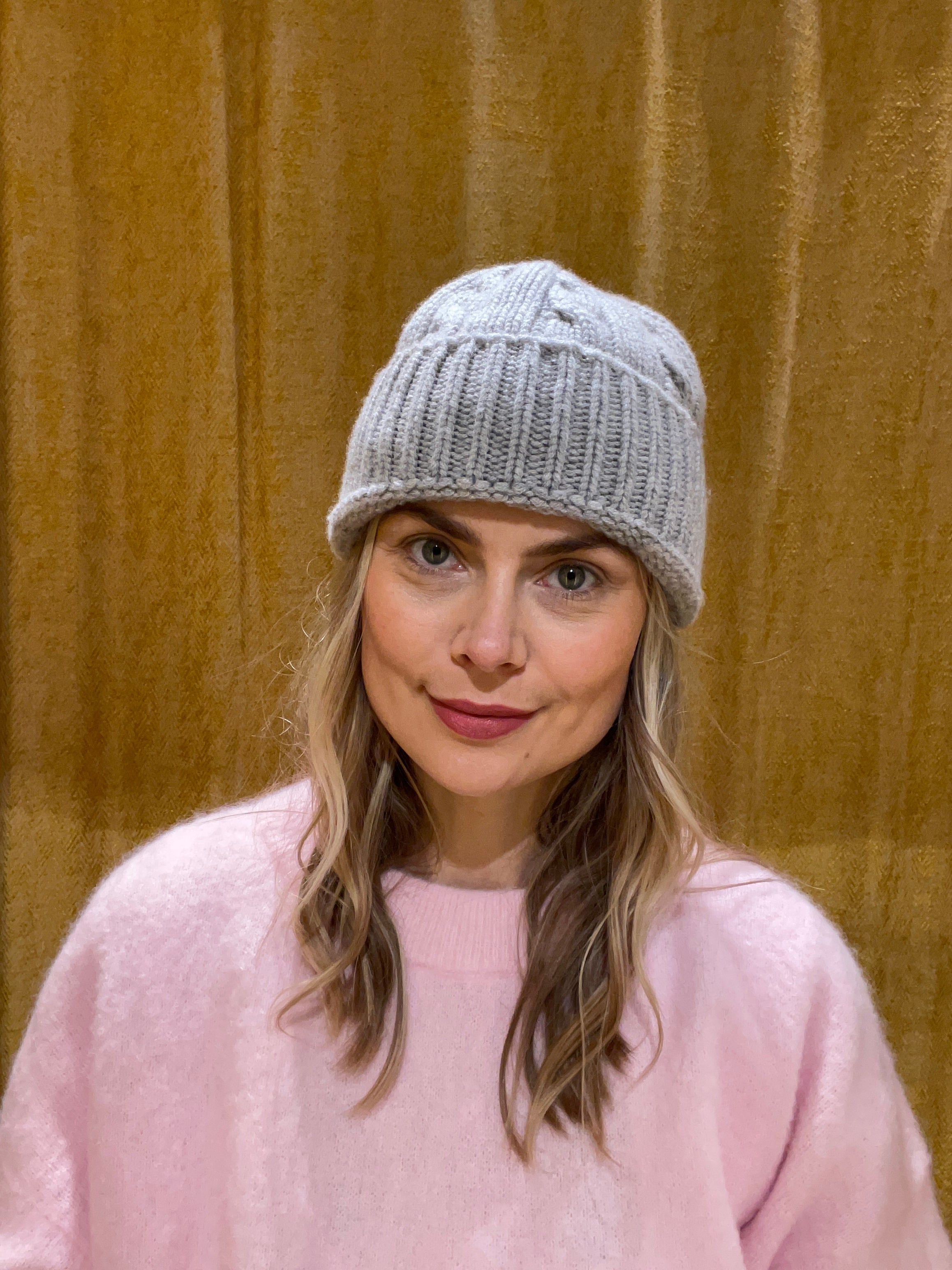 RIVIERA CASHMERE - Mütze Berretto Costa Treccia, Farbe GRIGISSIMO grau