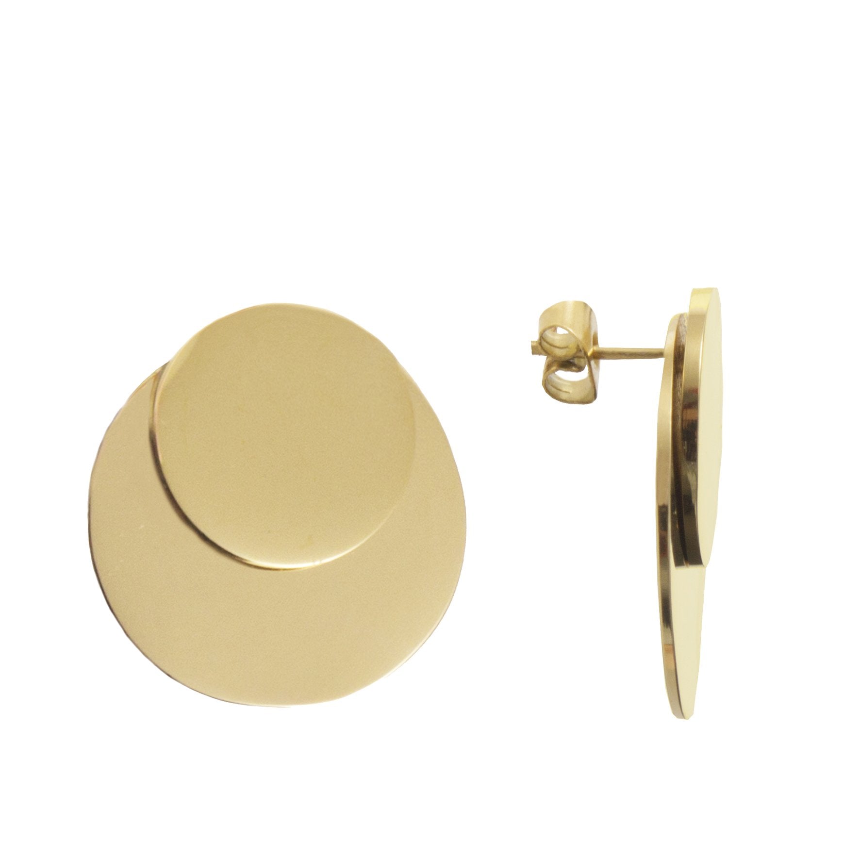 BANDHU - Ohrringe "Dual" Gold D1