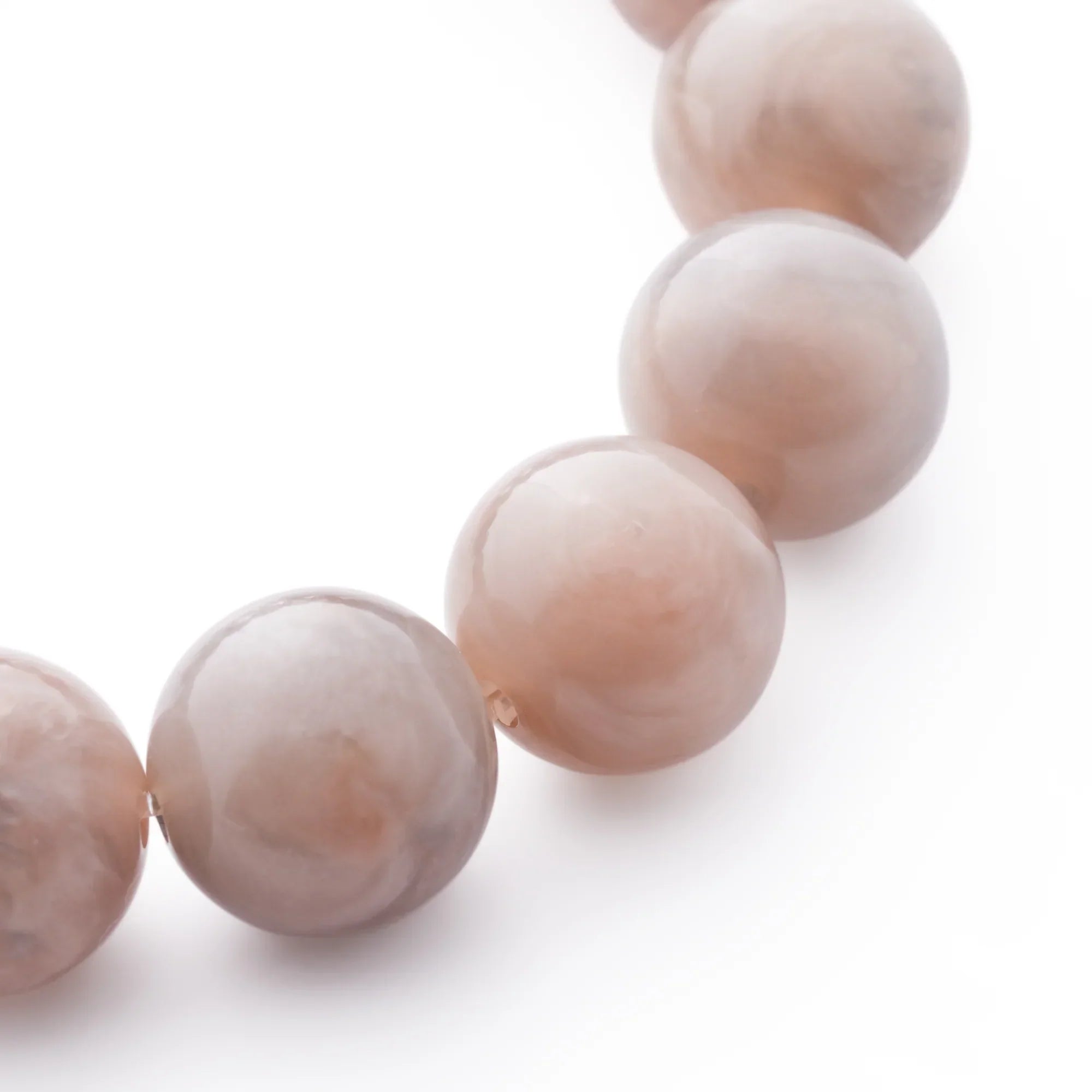 Vanessa Baroni - Mini Beads Flex Bracelet, VB2600BMA, Biancone marble