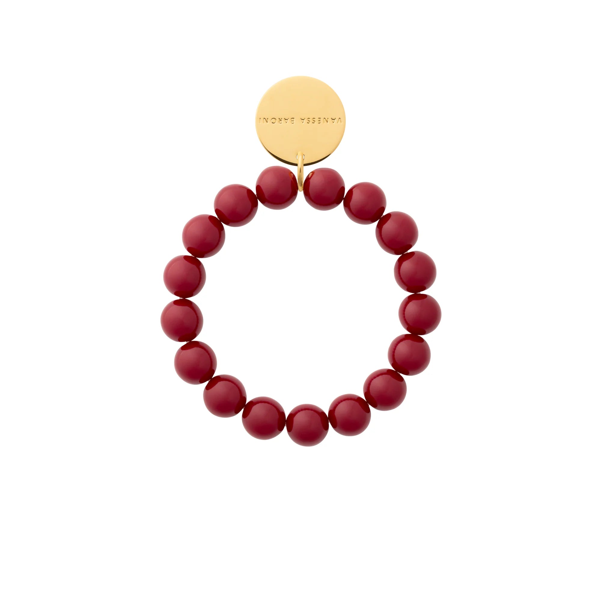 Vanessa Baroni - Mini Beads Flex Bracelet, VB2600BOM, bordeaux marble