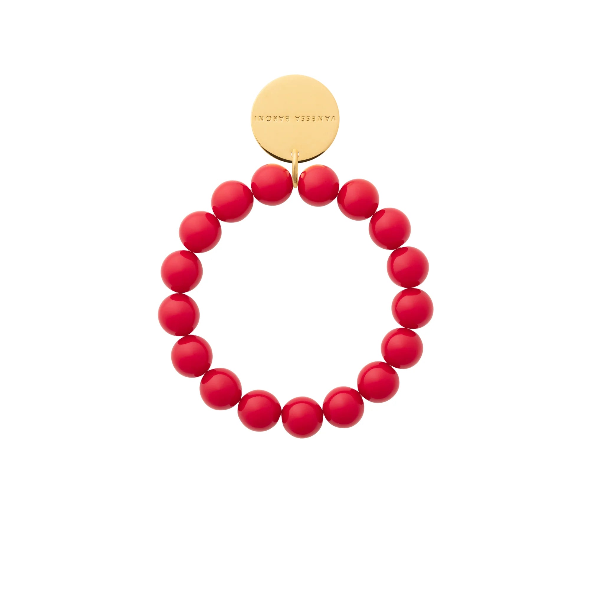 Vanessa Baroni - Mini Beads Flex Bracelet, VB2600RE, scarlet red