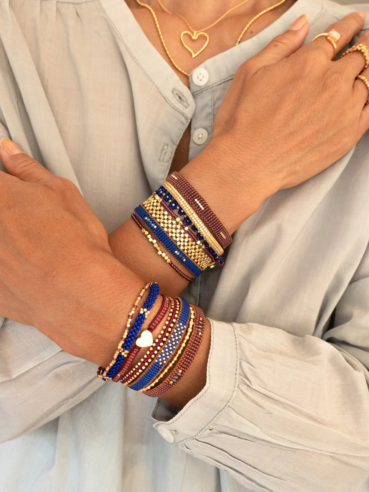 IBU JEWELS - Damen Armband "Fay" AD31 Cobalt