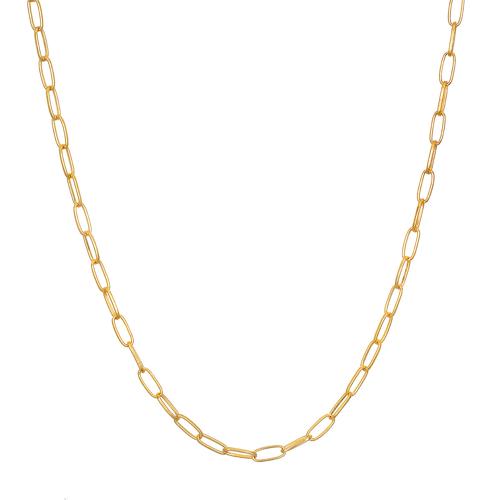 SATYA - Kette Classic Beauty Paperclip Chain, vergoldet