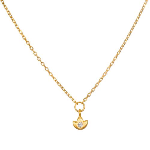 SATYA - Kette Ever Forward Mini Lotus, vergoldet