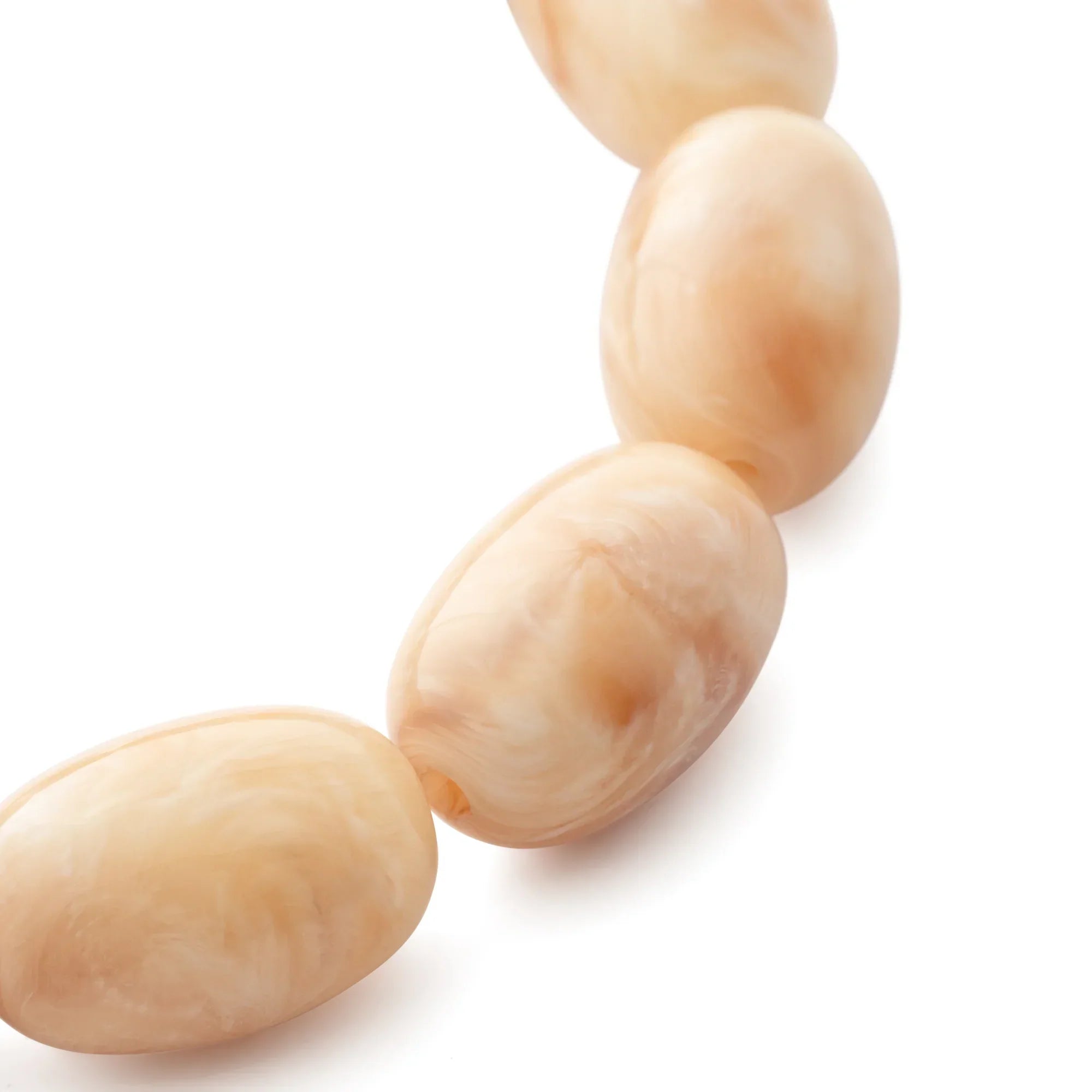 Vanessa Baroni - Olive Flex Bracelet, VB2602CBM, Creme brulee marble