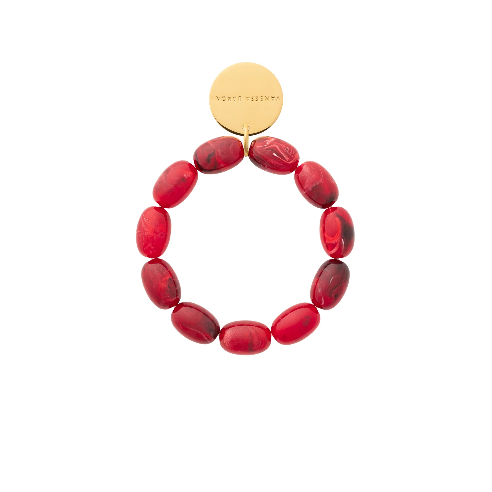 Vanessa Baroni - Olive Flex Bracelet, VB2602RMA, red marble