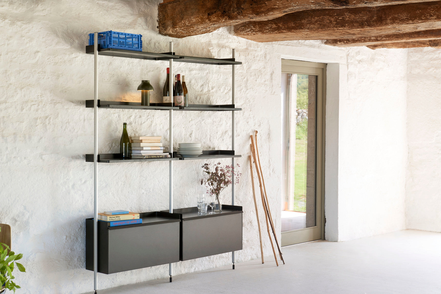 HAY - Stapelkiste "Colour Crate" S Light Grey