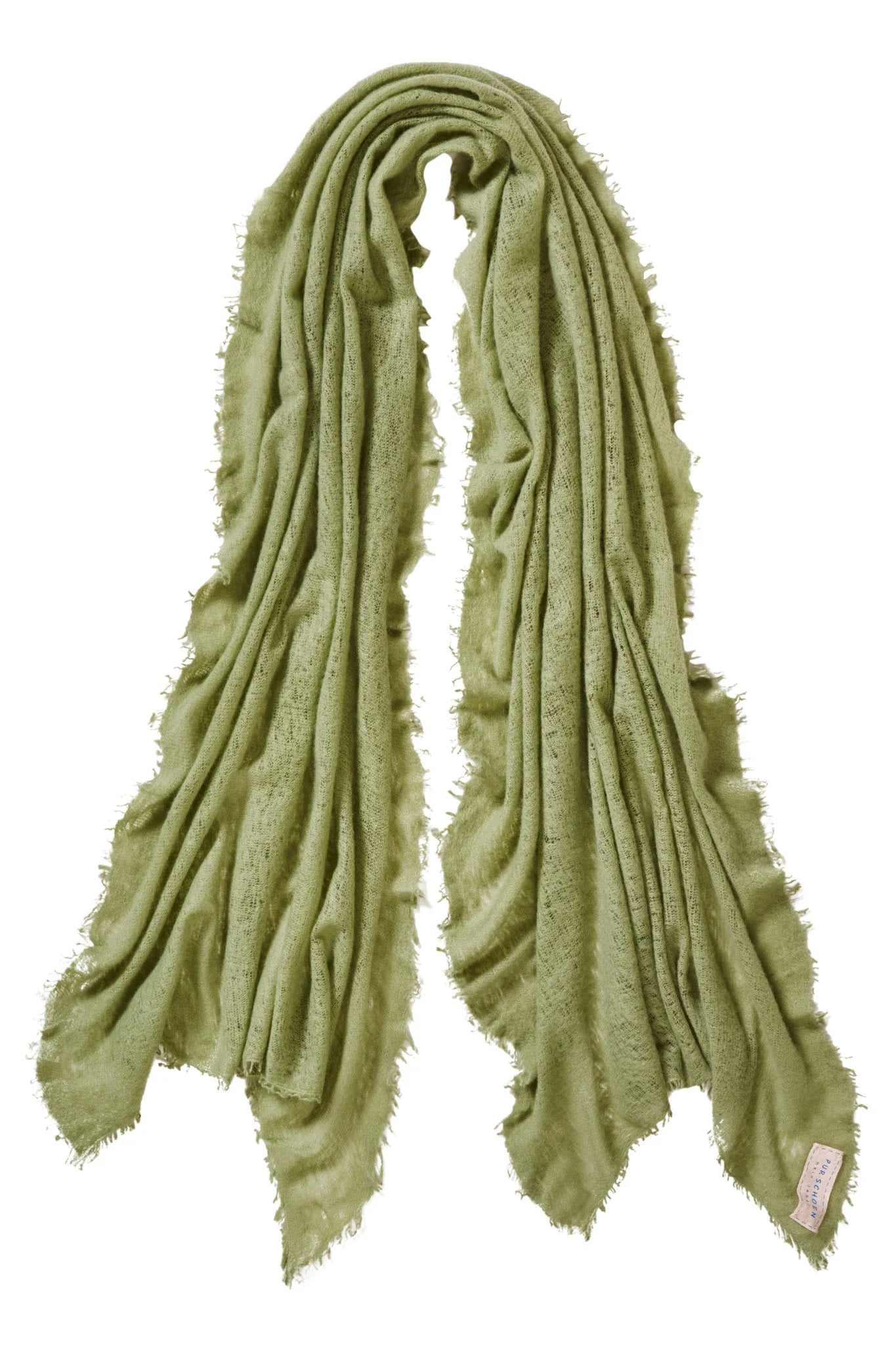 PUR SCHOEN - Kaschmirschal "247-4036" puder milli green