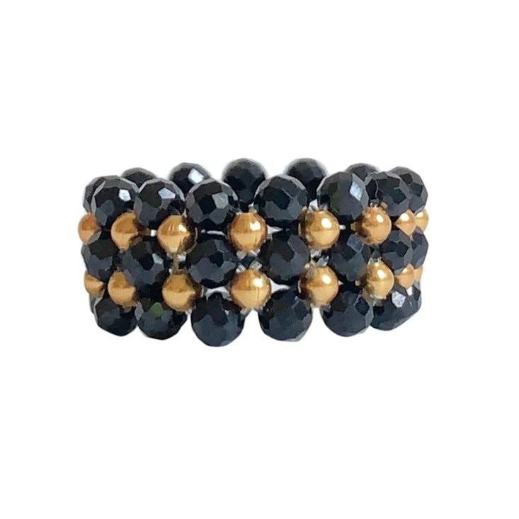 IBU JEWELS - Ring "Lace Stone" RFF14 Onyx