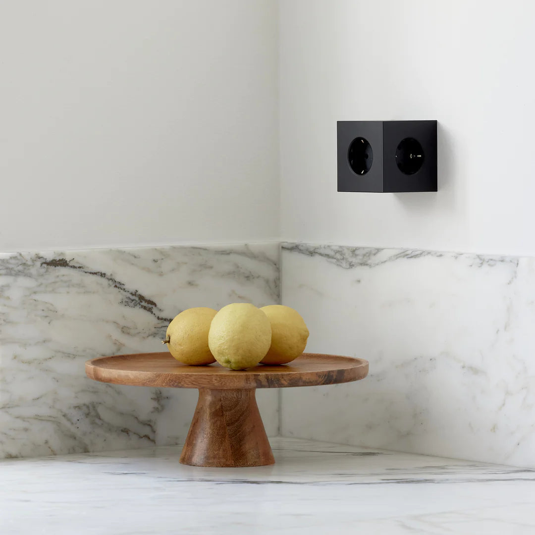 AVOLT - Steckdosenwürfel "Square 2" Stockholm Black