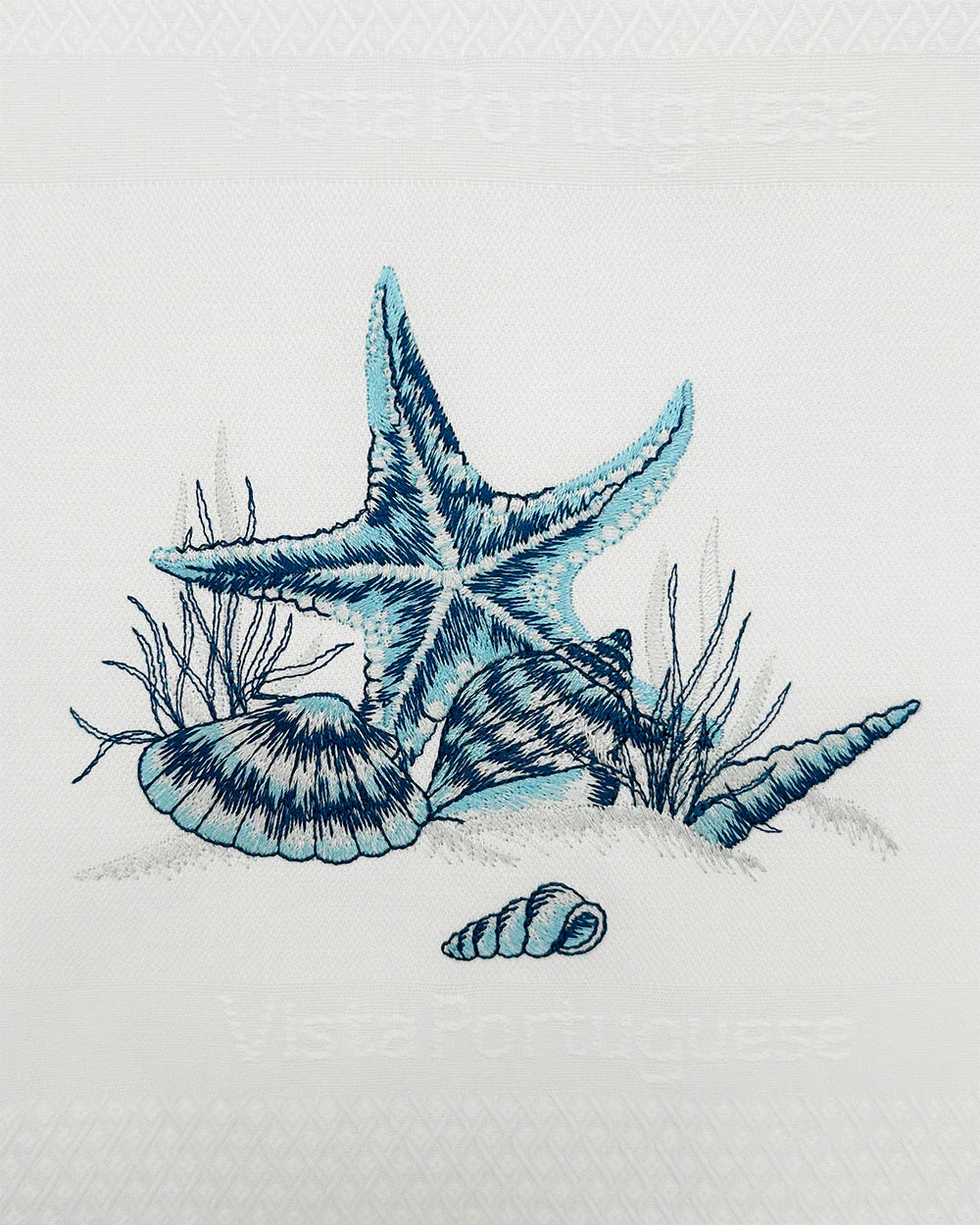 VISTAPORTUGUESE - Geschirrtuch "Seestern" weiß