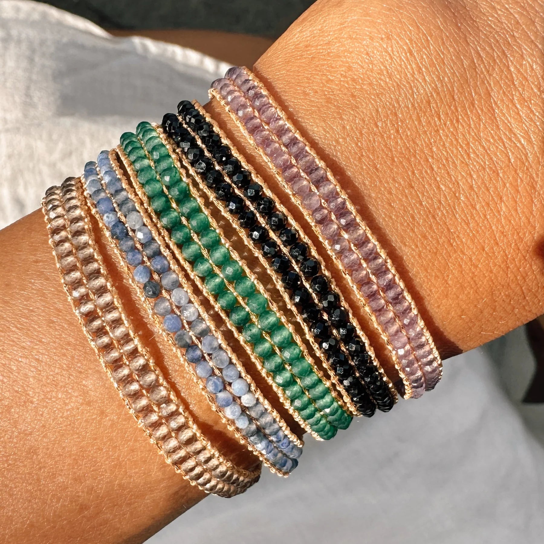 IBU JEWELS - Damen Armband "Cap Lise" AL17 Blue Solidate