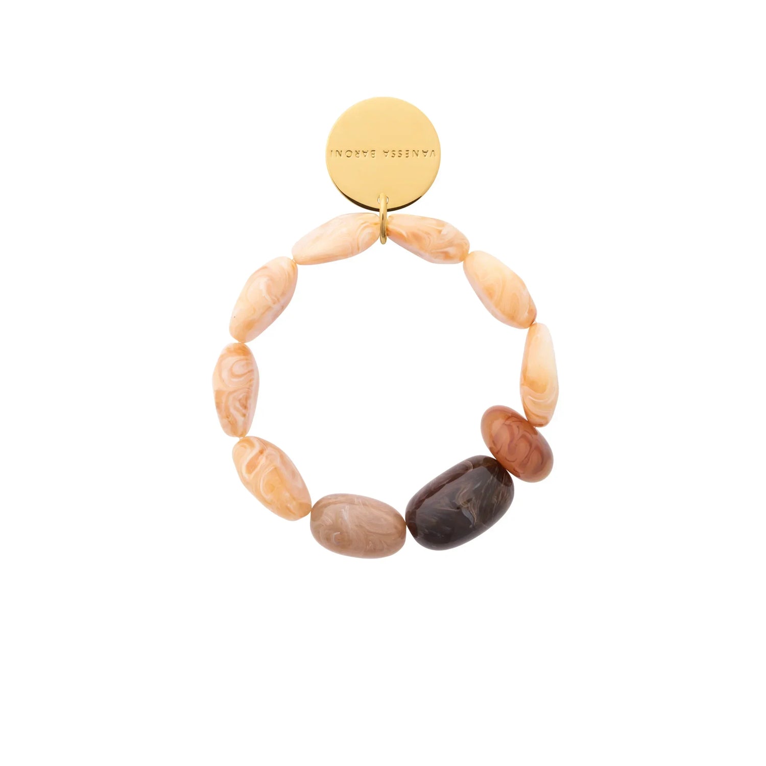 Vanessa Baroni - Unique Flex Bracelet, VB2604CBM, Creme brulee marble