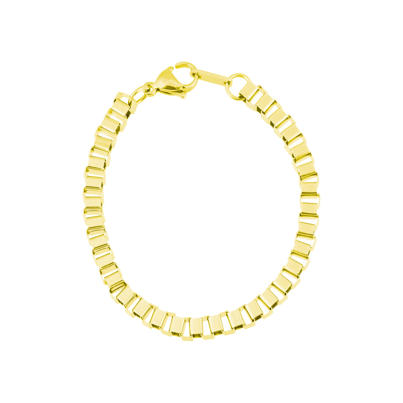 BANDHU - Armband "Box Chain" Gold B8