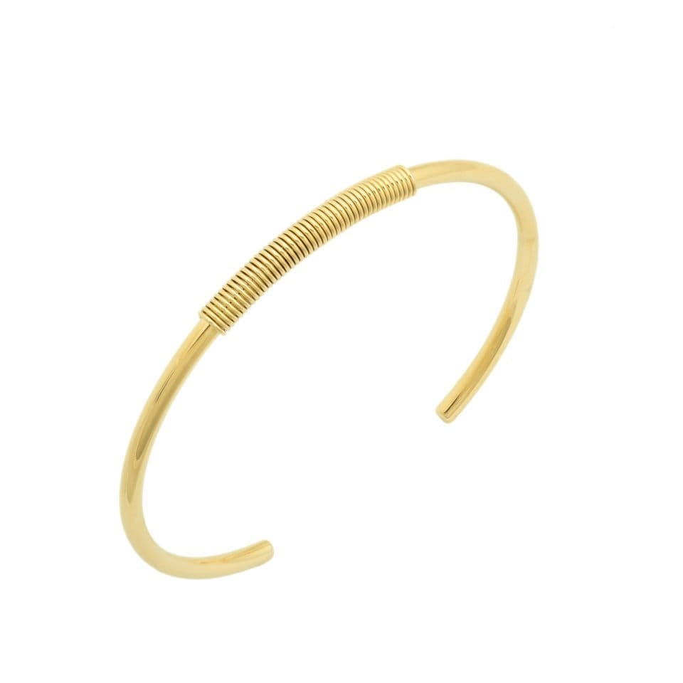 Bandhu - Spiral Bracelet gold plated