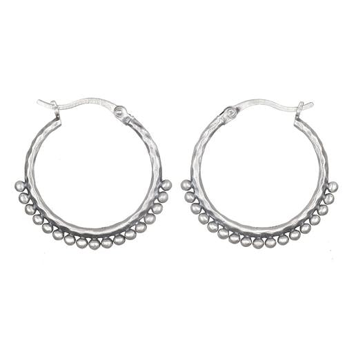 SATYA - Ohrringe Embrace Simplicity Silver Hoop