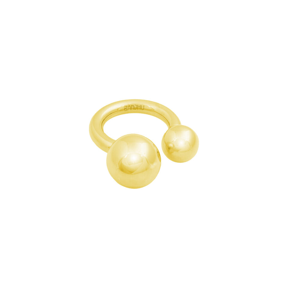 BANDHU - Ring "Dot Duo" Gold D9