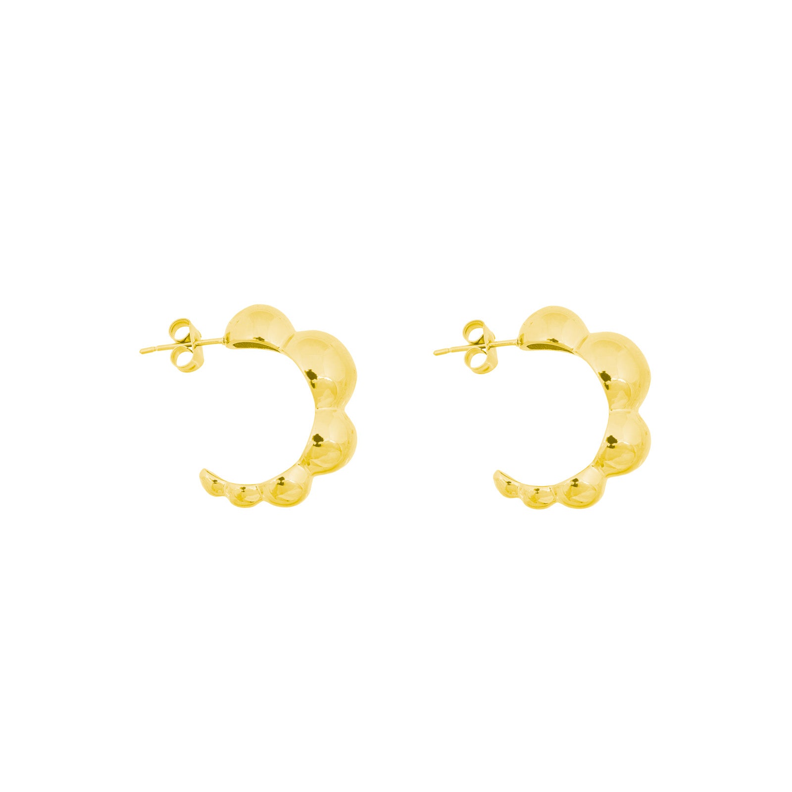BANDHU - Ohrringe "Dot" Gold D4