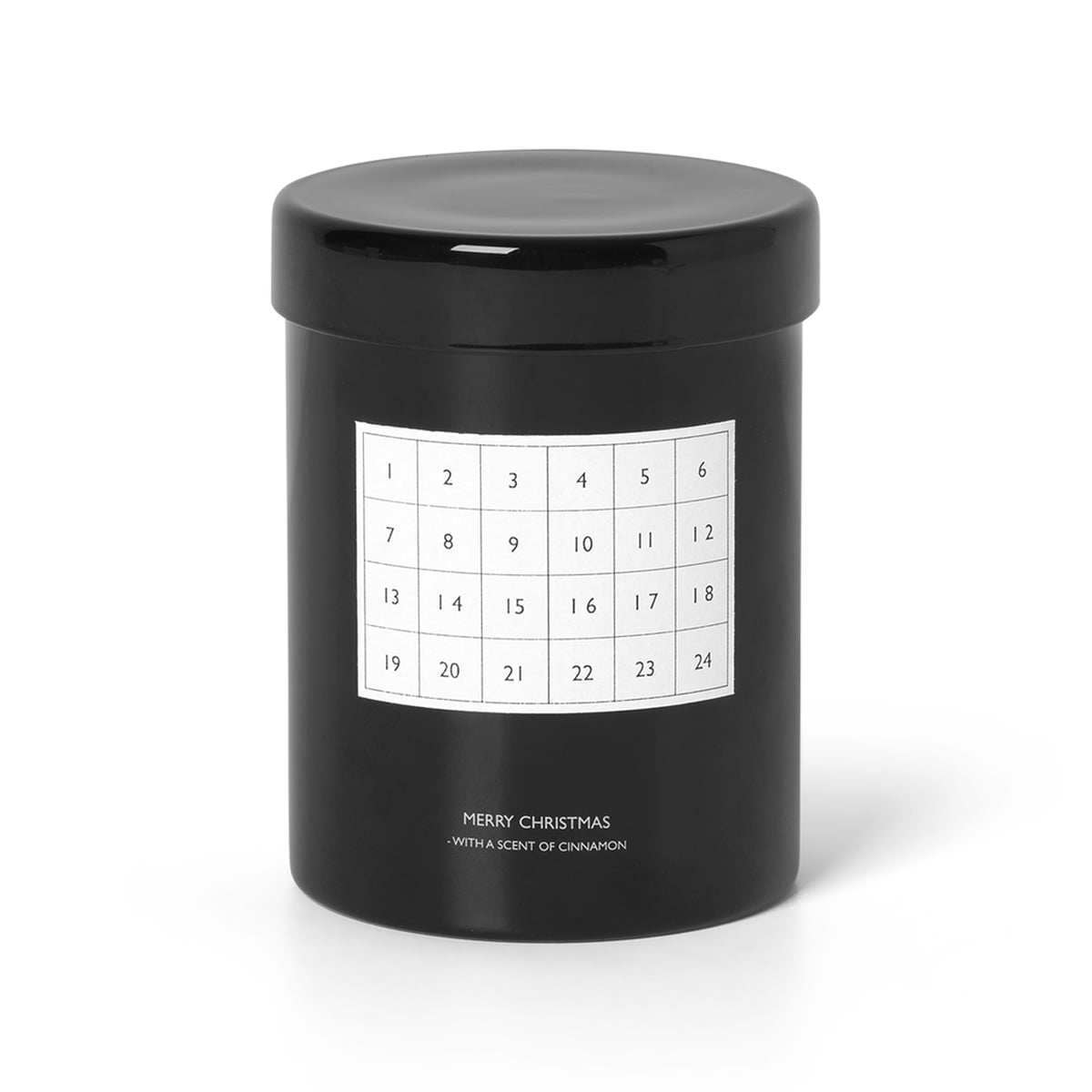 FERM LIVING - Kalender Kerze "Scented Candle" Black