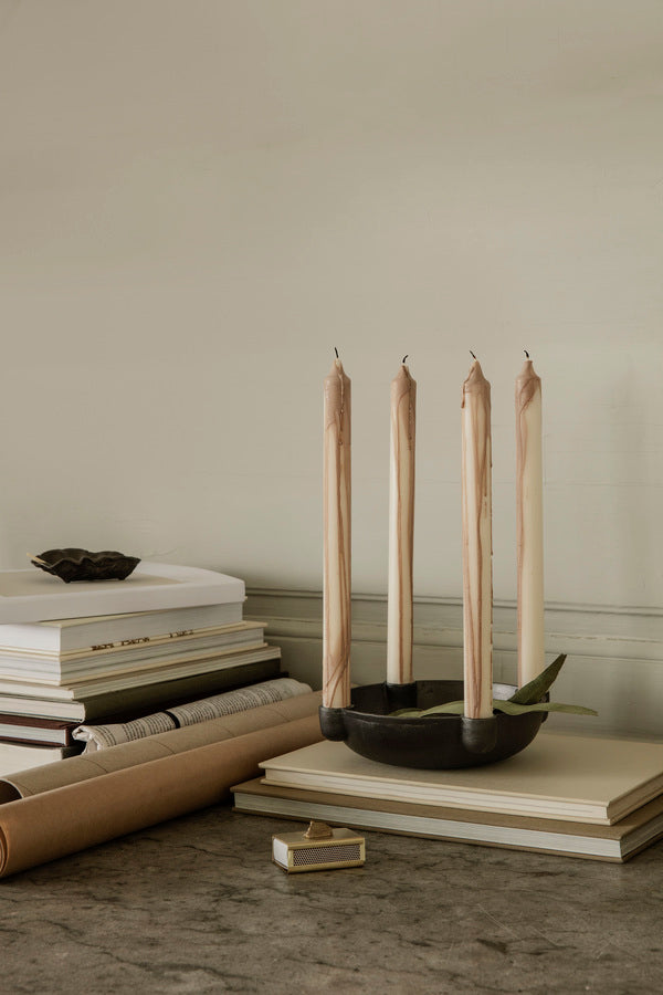 FERM LIVING - Kerzen "Dryp" 2er Set Beige