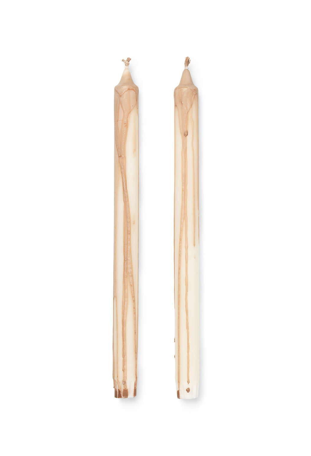 FERM LIVING - Kerzen "Dryp" 2er Set Beige