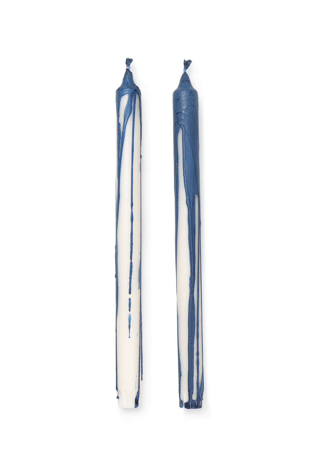 FERM LIVING - Kerzen "Dryp" 2er Set Deep Blue