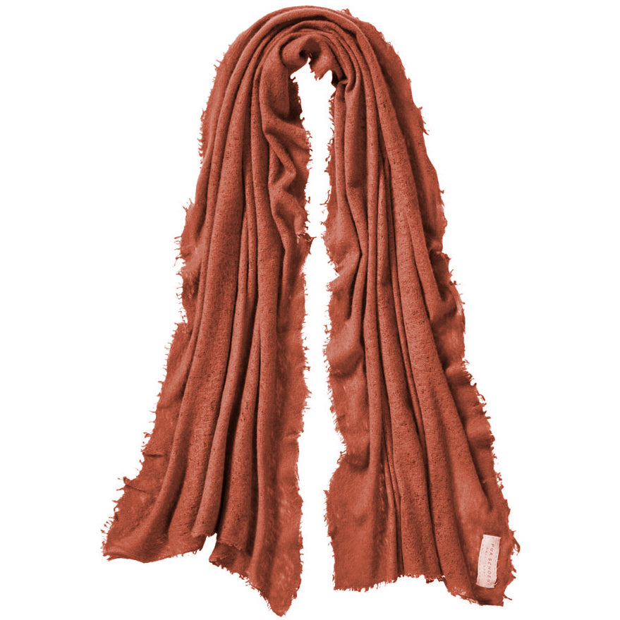 PUR SCHOEN - Kaschmirschal "246-4049" in Cognac