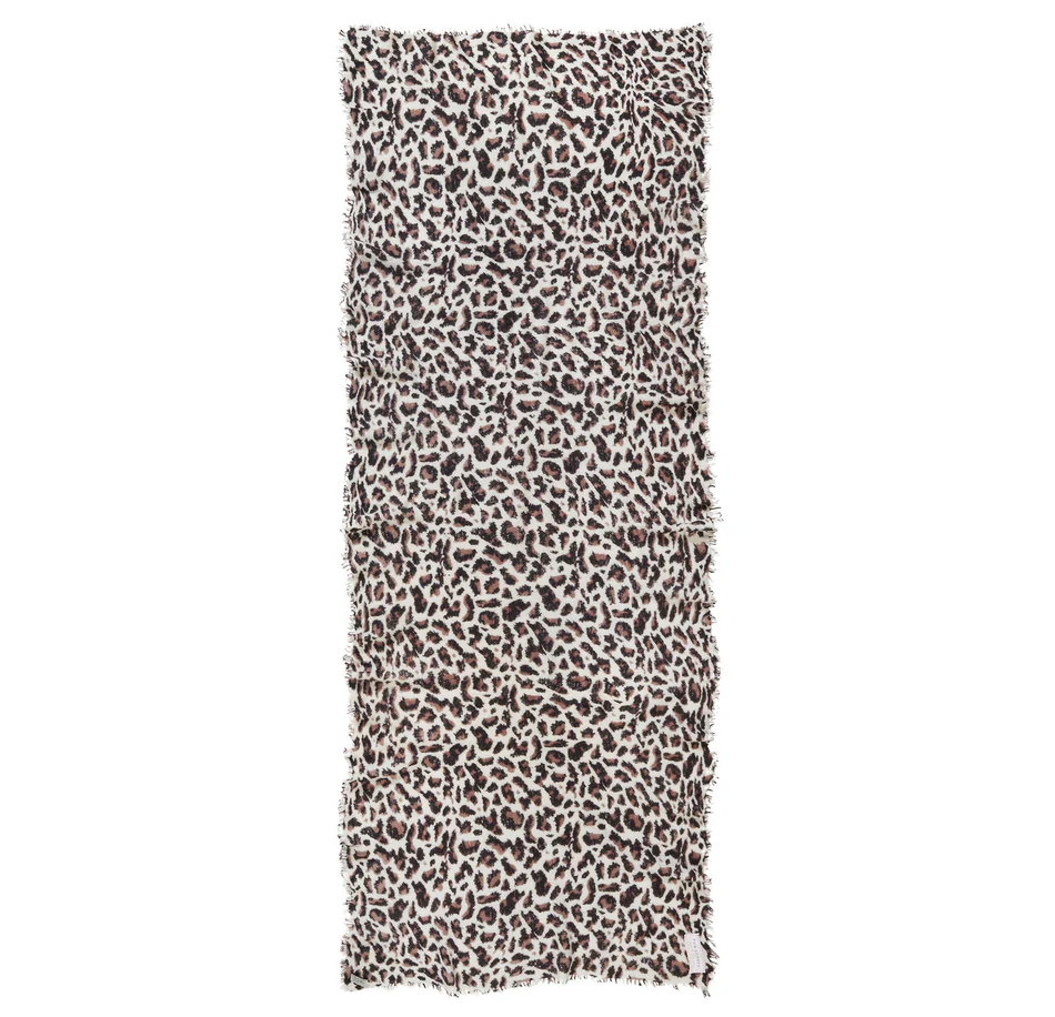 PUR SCHOEN - Kaschmirschal Leo 2, Natural-Nougat