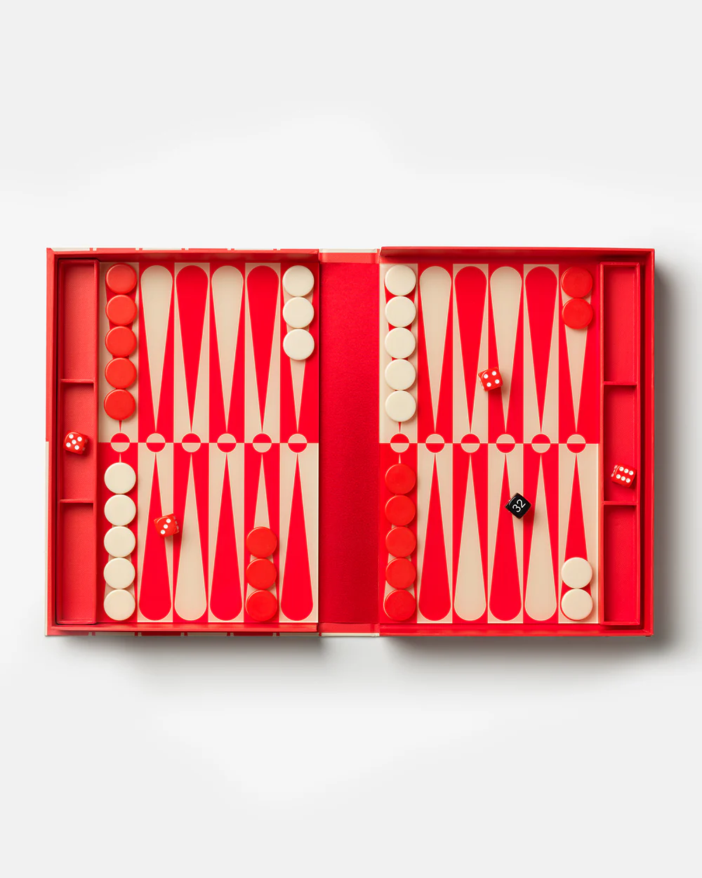 Printworks - Classic - Art of Backgammon, Red/Cream