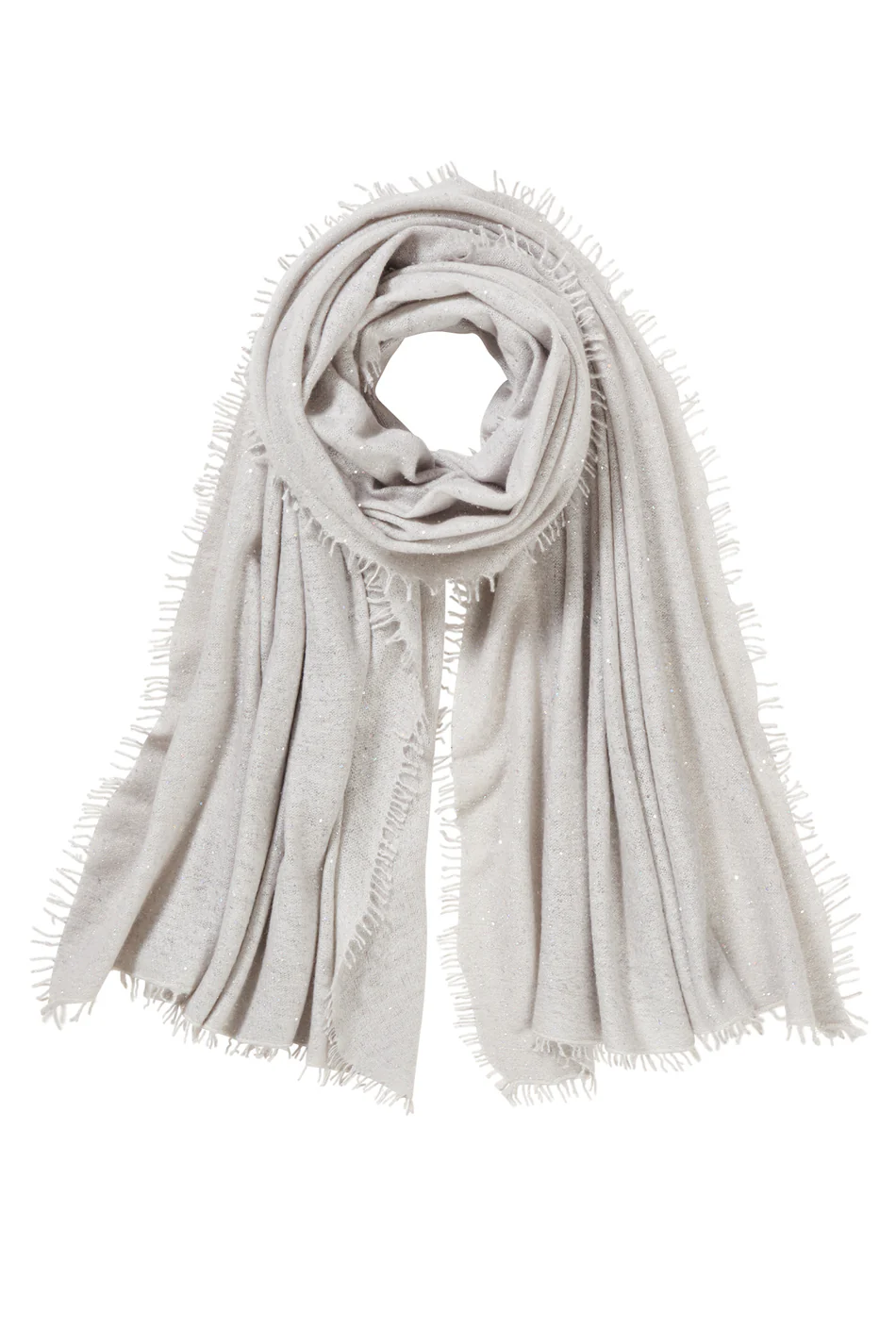 PUR SCHOEN - Kaschmirschal "24208-4080" Galactic Stars silber