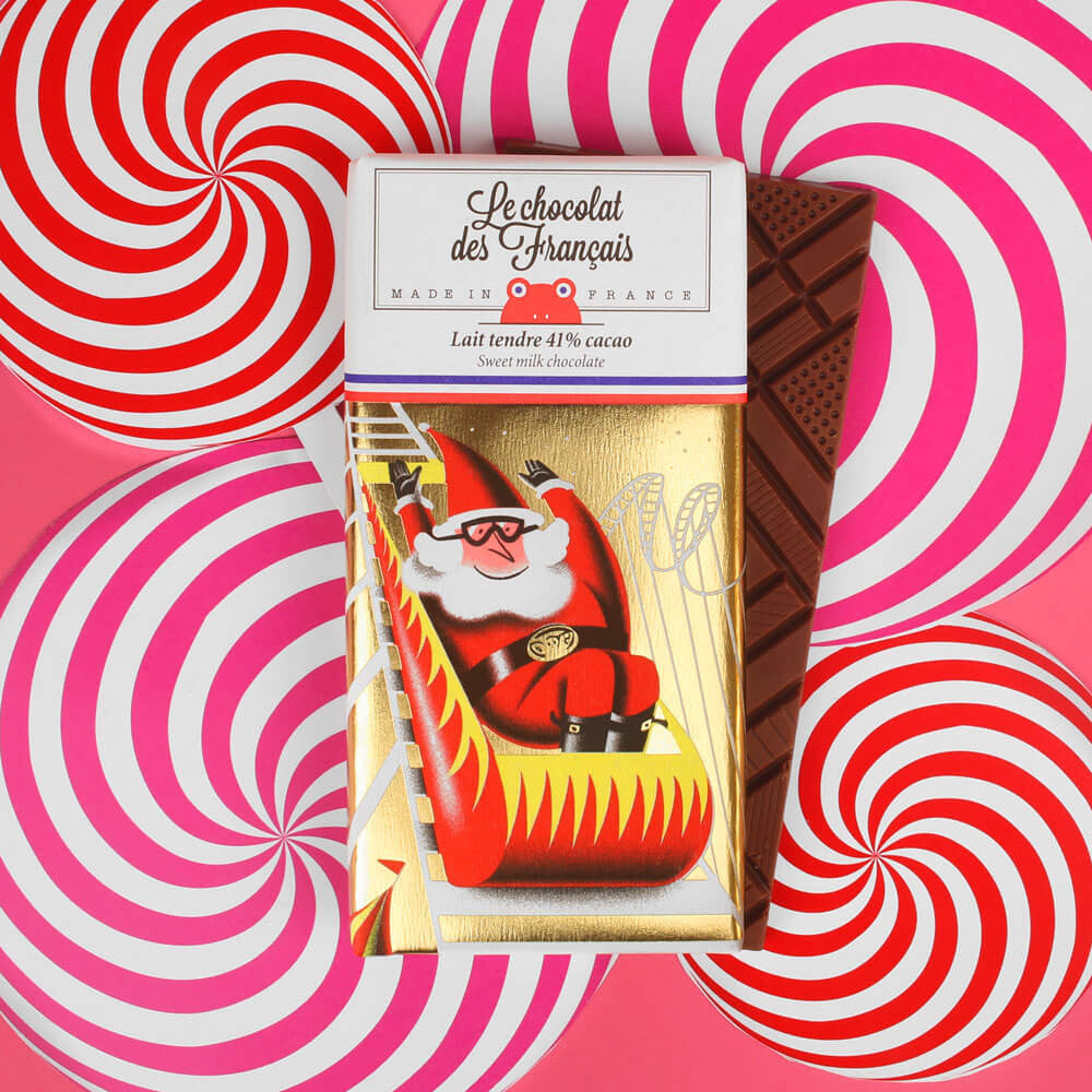 LE CHOCOLAT DES FRANCAIS - Bio-Schokoladentafel "Noel 2023"