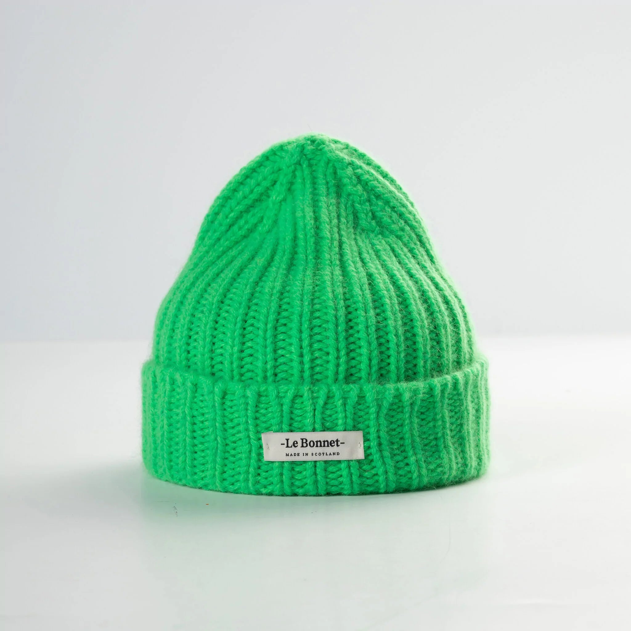Le Bonnet - Strickmütze "Logo Neon Green"
