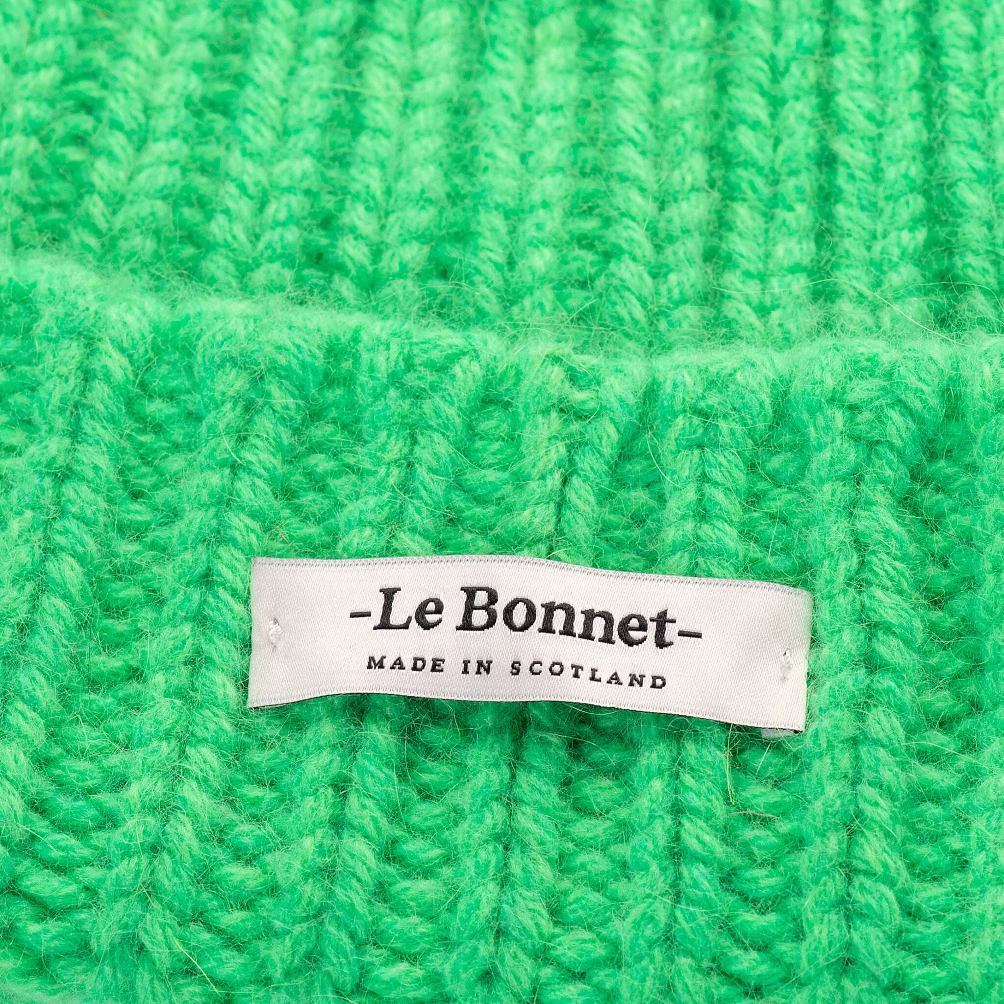 Le Bonnet - Strickmütze "Logo Neon Green"