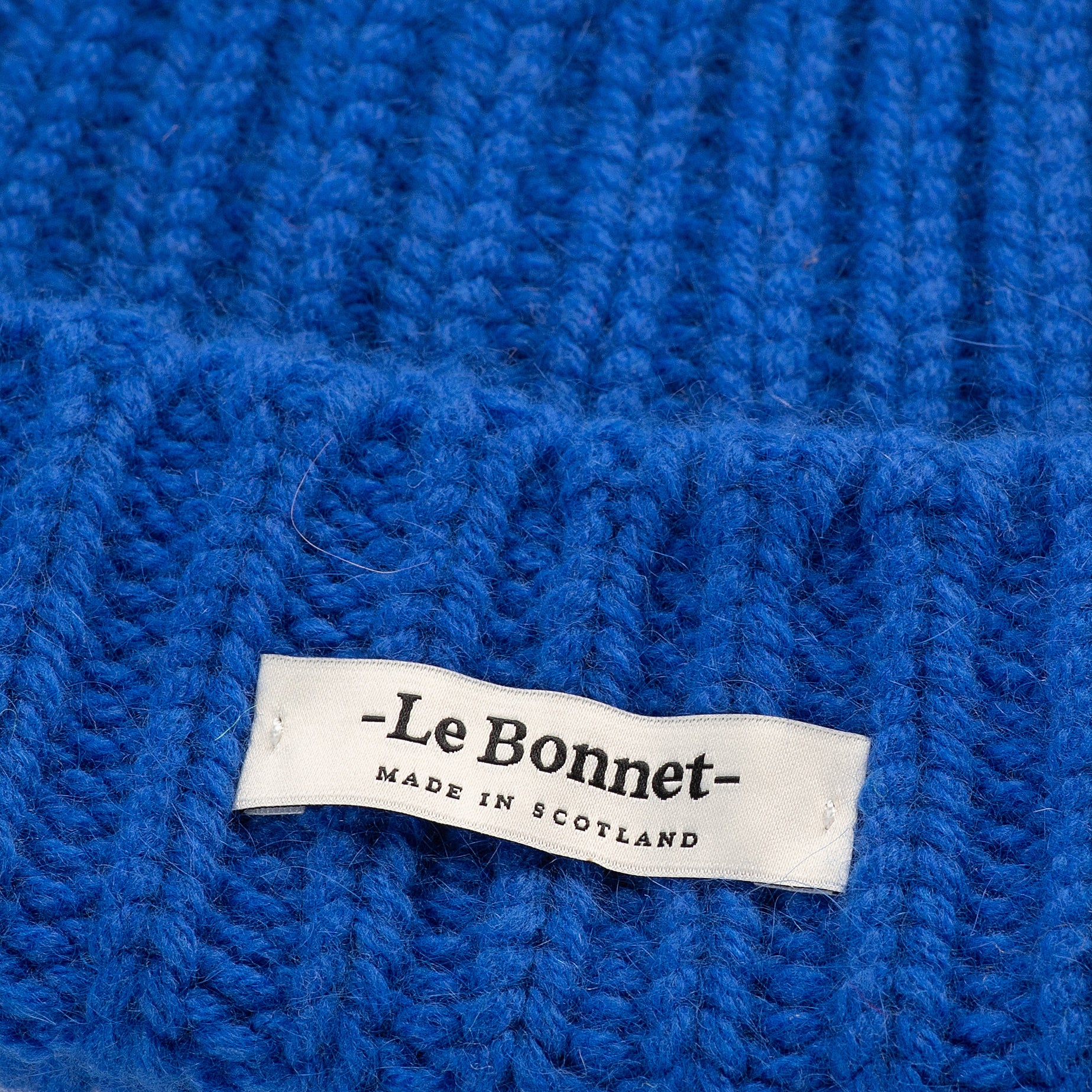 LE BONNET - Strickmütze "Logo Royal Azure"