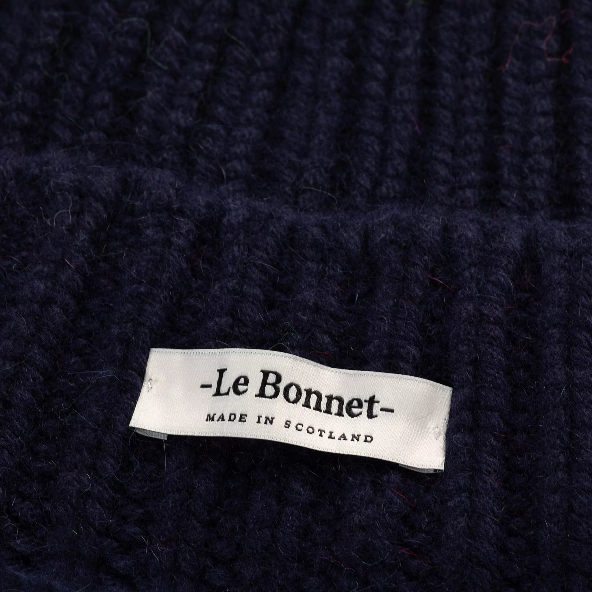 Le Bonnet - Strickmütze "Logo Midnight"